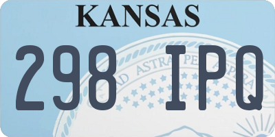 KS license plate 298IPQ