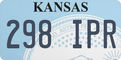 KS license plate 298IPR
