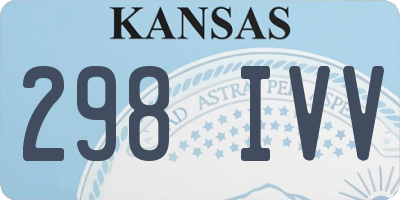 KS license plate 298IVV