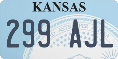 KS license plate 299AJL