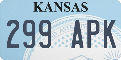 KS license plate 299APK