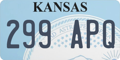 KS license plate 299APQ