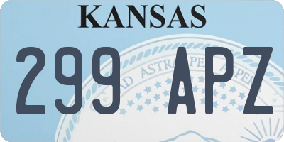 KS license plate 299APZ