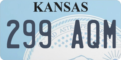 KS license plate 299AQM