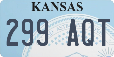 KS license plate 299AQT