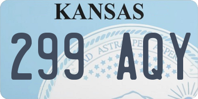 KS license plate 299AQY