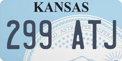 KS license plate 299ATJ