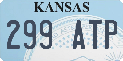 KS license plate 299ATP
