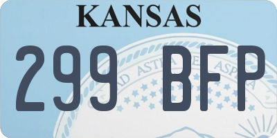 KS license plate 299BFP