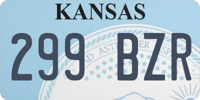 KS license plate 299BZR