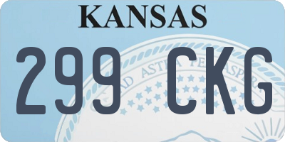 KS license plate 299CKG