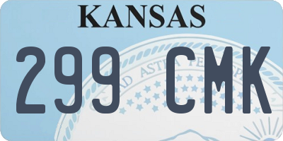 KS license plate 299CMK