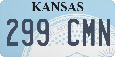KS license plate 299CMN
