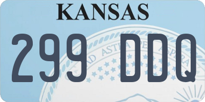 KS license plate 299DDQ