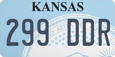KS license plate 299DDR