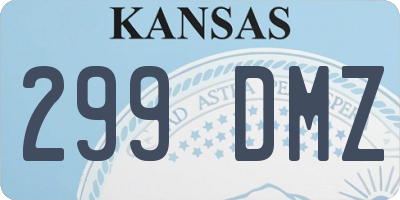KS license plate 299DMZ