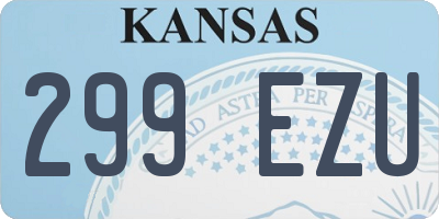 KS license plate 299EZU