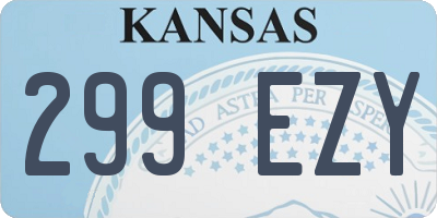 KS license plate 299EZY