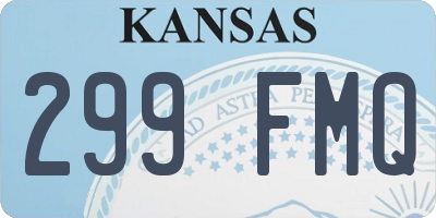 KS license plate 299FMQ