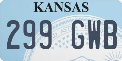 KS license plate 299GWB