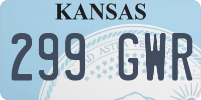 KS license plate 299GWR