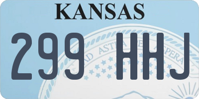 KS license plate 299HHJ
