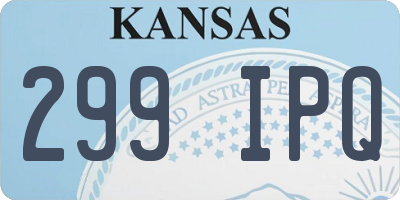 KS license plate 299IPQ