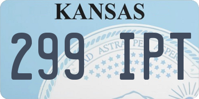 KS license plate 299IPT