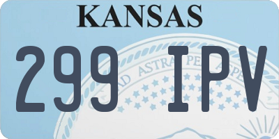 KS license plate 299IPV