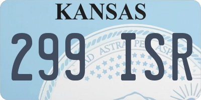 KS license plate 299ISR