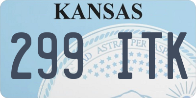 KS license plate 299ITK