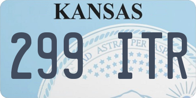 KS license plate 299ITR