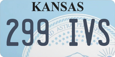 KS license plate 299IVS