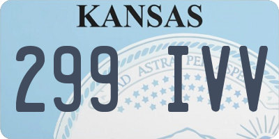 KS license plate 299IVV
