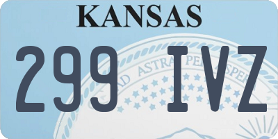 KS license plate 299IVZ