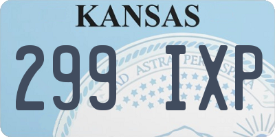 KS license plate 299IXP