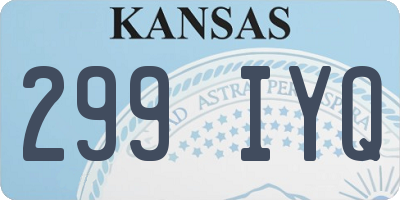 KS license plate 299IYQ