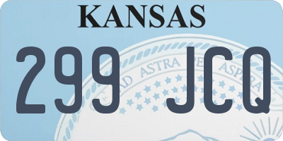 KS license plate 299JCQ