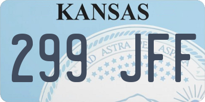 KS license plate 299JFF