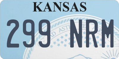 KS license plate 299NRM