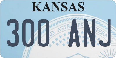 KS license plate 300ANJ