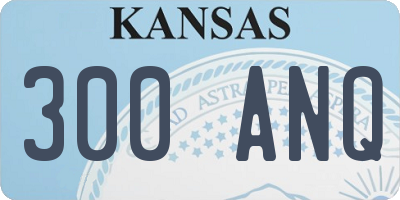 KS license plate 300ANQ