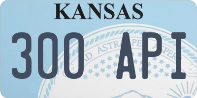 KS license plate 300API