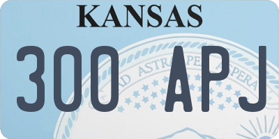 KS license plate 300APJ