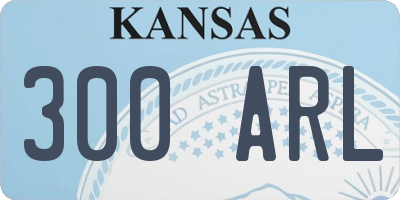 KS license plate 300ARL