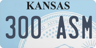 KS license plate 300ASM