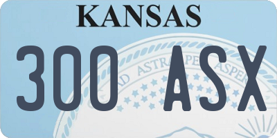 KS license plate 300ASX