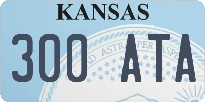KS license plate 300ATA