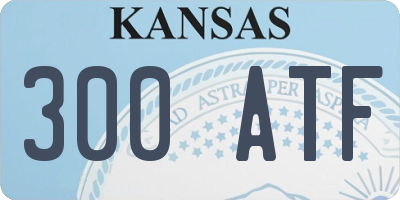 KS license plate 300ATF