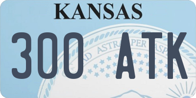 KS license plate 300ATK